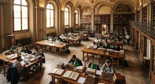 Universitet kitabxanası (illüstrativ təsvir)